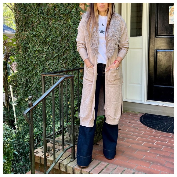 #36 Most Fabulous Soft Long Viscose Blend Sweater Knit Cardigan with pockets - Picture 4 of 9